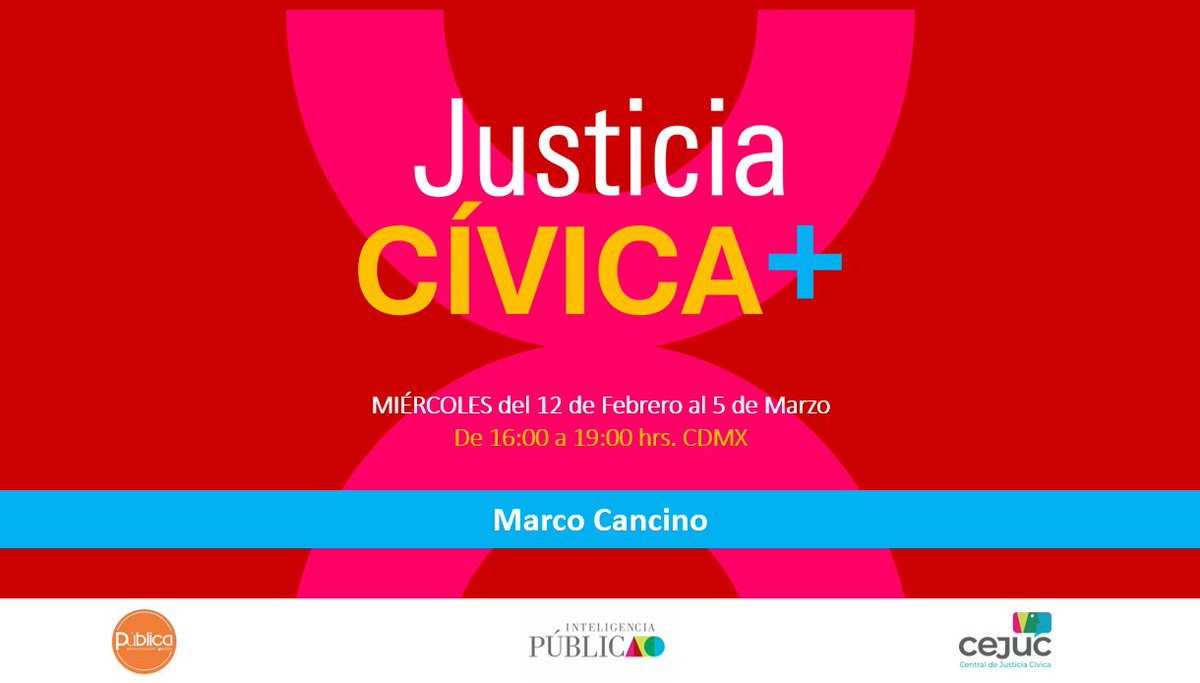 Marco Cancino (@marco_cancino) on Twitter photo TERCERA SESIÓN de INTRODUCCIÓN A LA #JusticiaCívica Talleres Virtuales GRATUITOS. MIÉRCOLES del 12 de febrero al 5 de marzo. 16:00 a 19:00 hrs. CDMX. REGISTRO: forms.gle/LaZjw3jyBVRiNj……………… ZOOM: us06web.zoom.us/j/82112243089
<a href="/SESESP_Tlaxcala/">SESESP_Tlaxcala</a> <a href="/SesespT/">SESESP Tamaulipas</a> <a href="/SLP_secesp/">SECESP-SLP</a> <a href="/SECESP_SLP/">Coordinación SECESP</a> TERCERA SESIÓN de INTRODUCCIÓN A LA #JusticiaCívica Talleres Virtuales GRATUITOS. MIÉRCOLES del 12 de febrero al 5 de marzo. 16:00 a 19:00 hrs. CDMX. REGISTRO: forms.gle/LaZjw3jyBVRiNj……………… ZOOM: us06web.zoom.us/j/82112243089
<a href="/SESESP_Tlaxcala/">SESESP_Tlaxcala</a> <a href="/SesespT/">SESESP Tamaulipas</a> <a href="/SLP_secesp/">SECESP-SLP</a> <a href="/SECESP_SLP/">Coordinación SECESP</a>