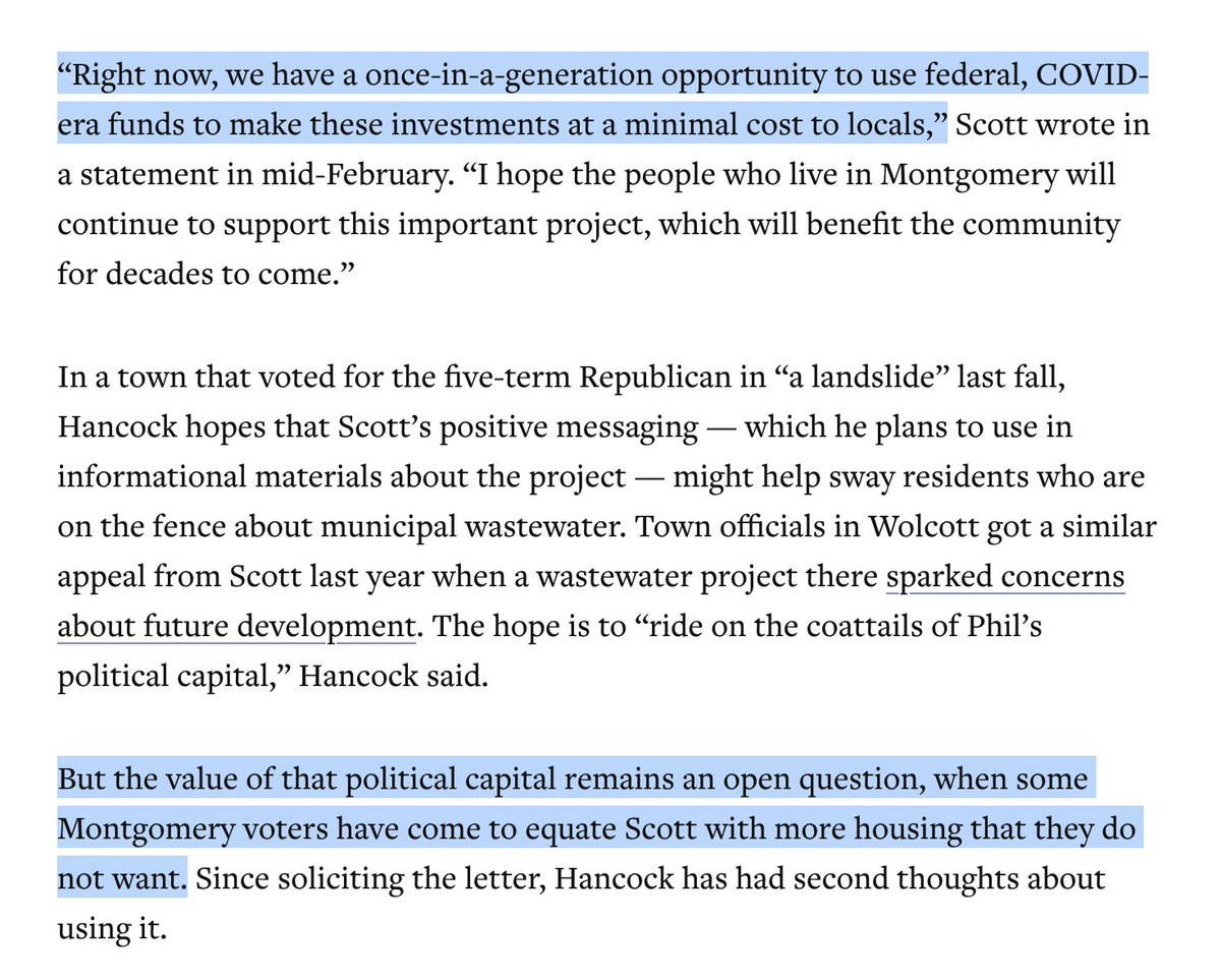 Sometimes you just have to shake your head.
We’ve got towns in a declining state opposing modern wastewater infrastructure because they’re afraid that infrastructure might lead to more housing. That’s their level of opposition to new housing.
And hoo boy at some of the comments.