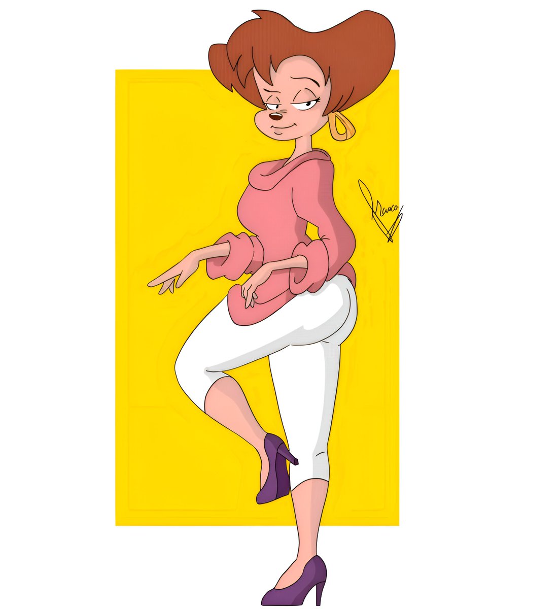 FrancoMicheli9's tweet photo. "it's Show Time!" #PegPete #curvy #pinup #Goofy #GoofTroop #90s #Disney #furryart #furryartwork #furryfandom #furryartist #digitalart #digitalartwork #pinupart #draw #CartoonArt https://t.co/ueqpjy0q84