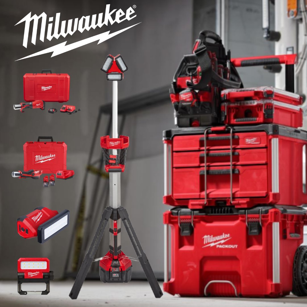 WCSHVACR's tweet image. When it comes to HVACR, you need tools you can trust! @MilwaukeeTool  has you covered with industry-leading #PressTools, #PACKOUT™ storage solutions, and lighting—built to keep you efficient and job-site ready. #NothingButHeavyDuty #HVACR #MilwaukeeTool #JobsiteLighting