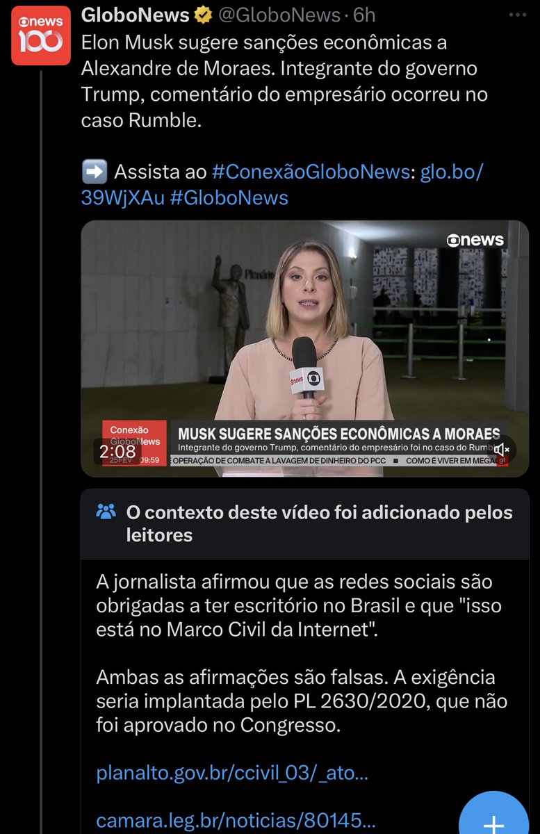viniciuscfp82's tweet photo. Globonews tomando outra checada. https://t.co/mHkfSdMVLm