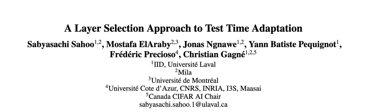 🚀 Test-Time Adaptation (TTA) &amp; Layer Selection! 🧵 (1/N)

TTA helps LLMs like GPT-4o &amp; DeepSeek-V2 via test-time compute scaling. But TTA fails on hard Out-of-Distribution (OOD) tasks! 😩

Our AAAI 2025 paper introduces GALA, a Gradient-Aligned Layer Adaptation framework to fix