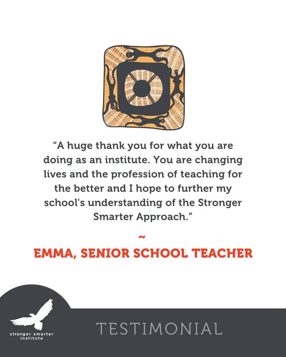 StrongerSmarter's tweet photo. ✨ Inspiring educators are at the heart of the Stronger Smarter journey. Emma’s words remind us of the power of the Stronger Smarter Approach in shaping positive change for schools, teachers, and students alike. 💪
#AustralianEducators #AussieTeachers #StrongerSmarterApproach https://t.co/elZ0wZNmHI
