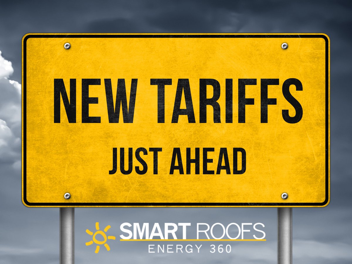SmartRoofsSolar's tweet image. Are Tariffs Killing Solar Projects: tinyurl.com/2wekm6sd

If you’ve been thinking about going solar, the time to act is now; the U.S. government has announced new tariffs.

#SmartRoofsEnergy #SolarTariffs #SolarNews #SolarEnergy #SmartRoofsSolar #SolarUpdates