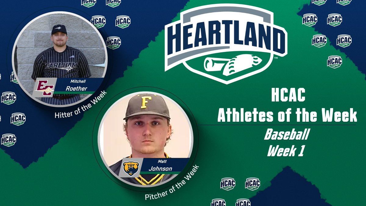 HCAC Baseball | Athletes of the Week

Congrats to the Baseball Athletes of the Week
Hitter: Mitchell Roether, <a href="/EarlhamQuakers/">Earlham College Athletics</a>
Pitcher: Matt Joshnson, <a href="/FCGrizAthletics/">Franklin Grizzlies</a>

🔗: tinyurl.com/346p93rh

#TheHeartOfD3 | #D3Base