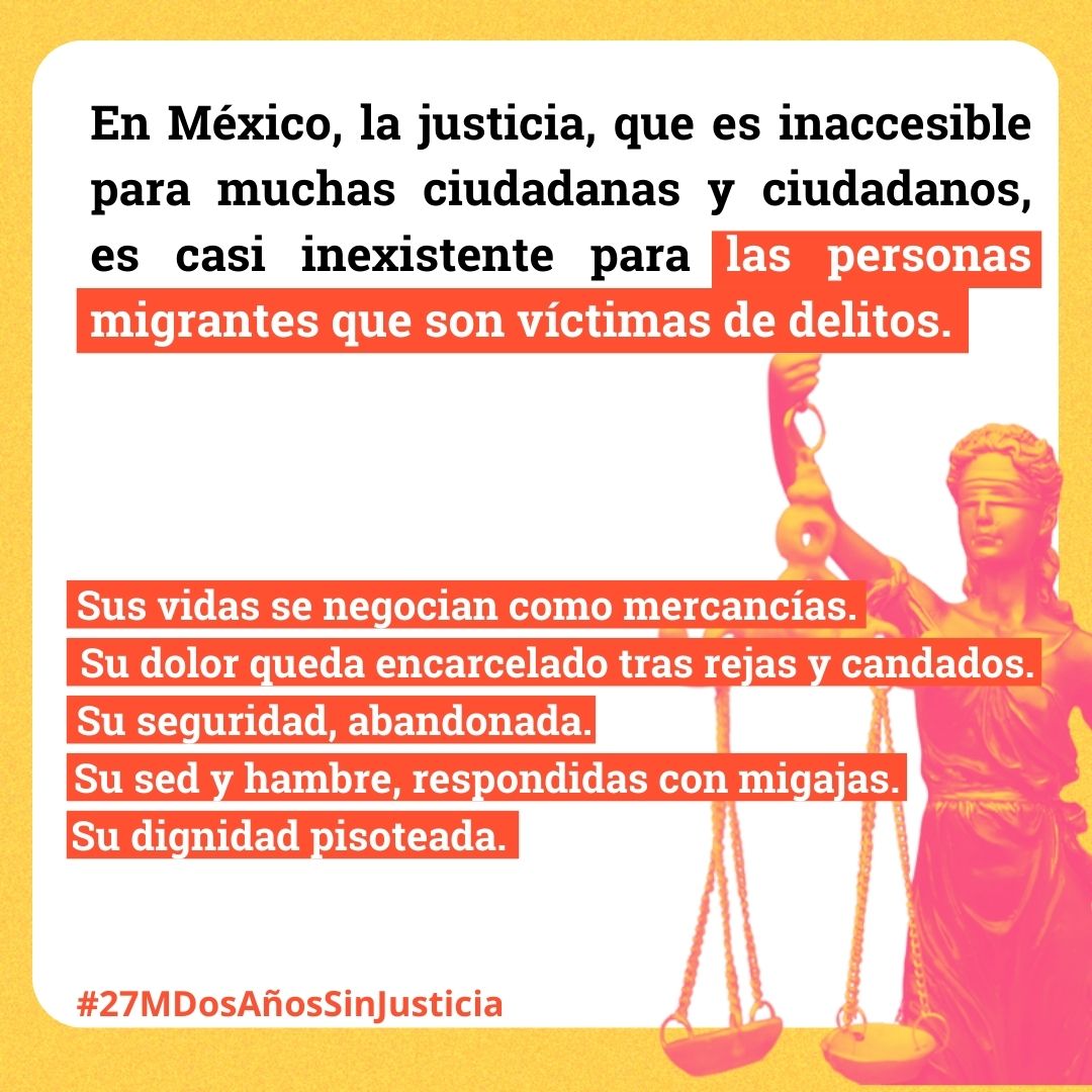 En un mes conmemoramos el segundo aniversario del incendio en la estancia migratoria de #CiudadJuárez.

Esta tragedia no comenzó con las llamas, sino con las políticas migratorias inhumanas que #México ha implementado durante décadas y que en los últimos años se han