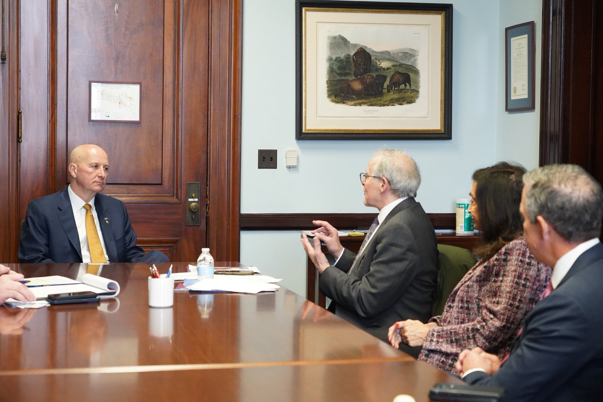 SenatorRicketts's tweet photo. America must stand strong with Israel. Met with @AIPAC today to discuss the ongoing security threats Israel faces and the need for U.S. support in countering Iran’s aggression. We must ensure Israel has the resources to defend itself. https://t.co/RUAbIhoNiL