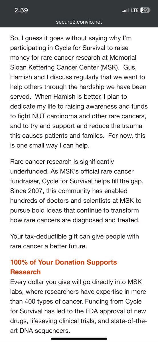 jagger_fenton27's tweet photo. This March 9th I will be participating in the Memorial Sloan Kettering  cancer center cycle for survival to raise money for people and kids fighting rare cancers. 18 months ago my younger brother Hamish was diagnosed with a rare form of stage 4 kidney and lung cancer (NUT CARCINOMA)  he has taught me and my family what a true warrior is and how to be grateful for everything in life! He continues to fight everyday with many surgeries and treatments. Me, family and friends have set up our page to help raise money on research for rare cancers that will majorly help people like my brother! Please consider donating! Every penny helps!! #hamishstrong💜 
https://t.co/10ieYjO8zm