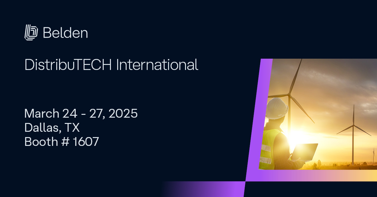 BeldenInc's tweet image. Are you looking to digitize your grid communications? Stop by Booth 1607 during #DISTRIBUTECH25 to accelerate your journey towards operational excellence. Click the link to schedule a meeting &amp;amp; claim your free EXPO pass. bit.ly/3XfxLRx #utilityindustry #energyindustry