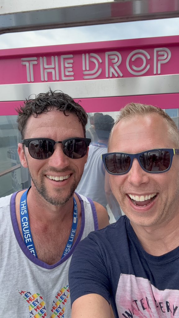 thiscruiselife's tweet photo. We are having an absolute BLAST on Norwegian Prima! Just conquered The Drop!
It’s the world’s first drop slide on the ocean. Are you brave enough? #nclprima #cruisenorwegian https://t.co/r318I9xPAG