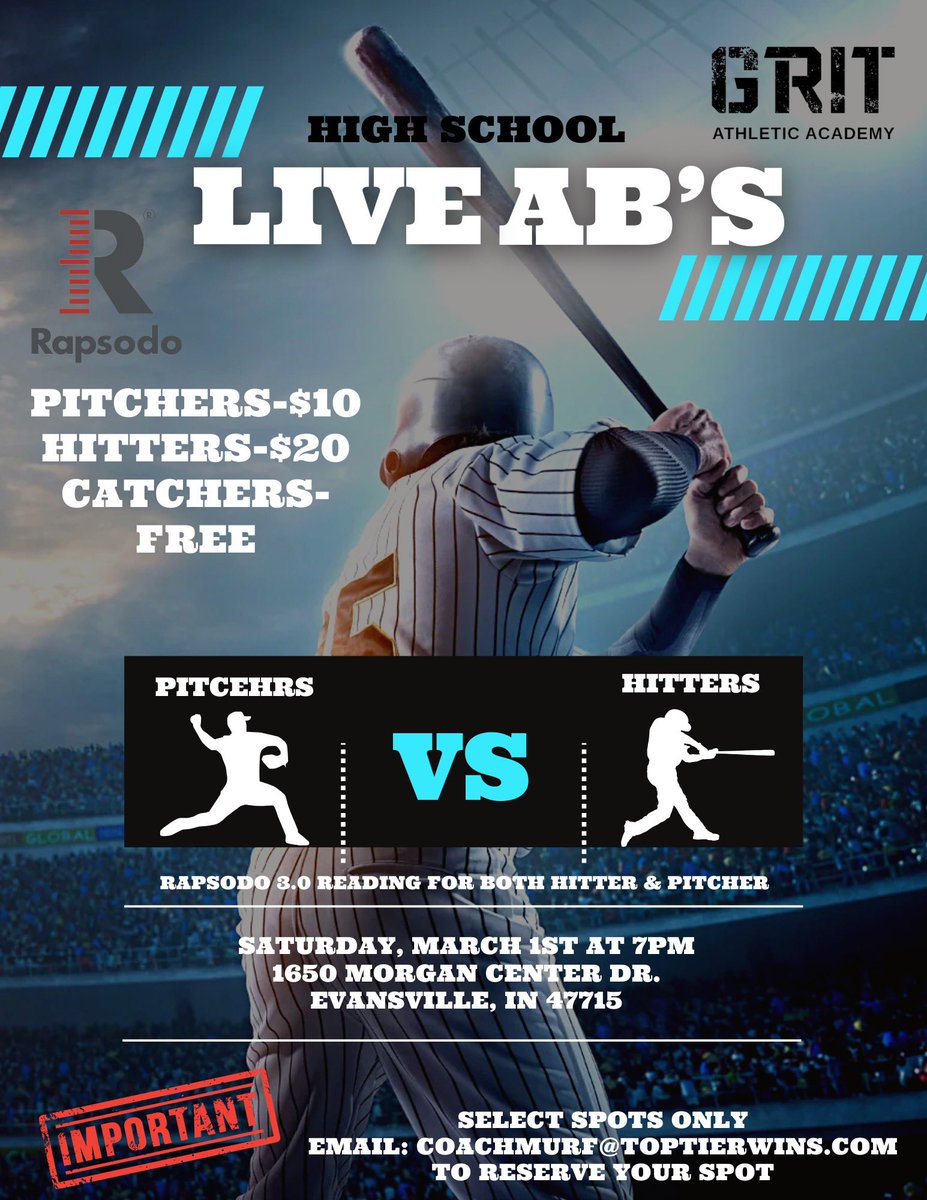 Back at it on Saturday. Don’t wait around to solidify your spot.