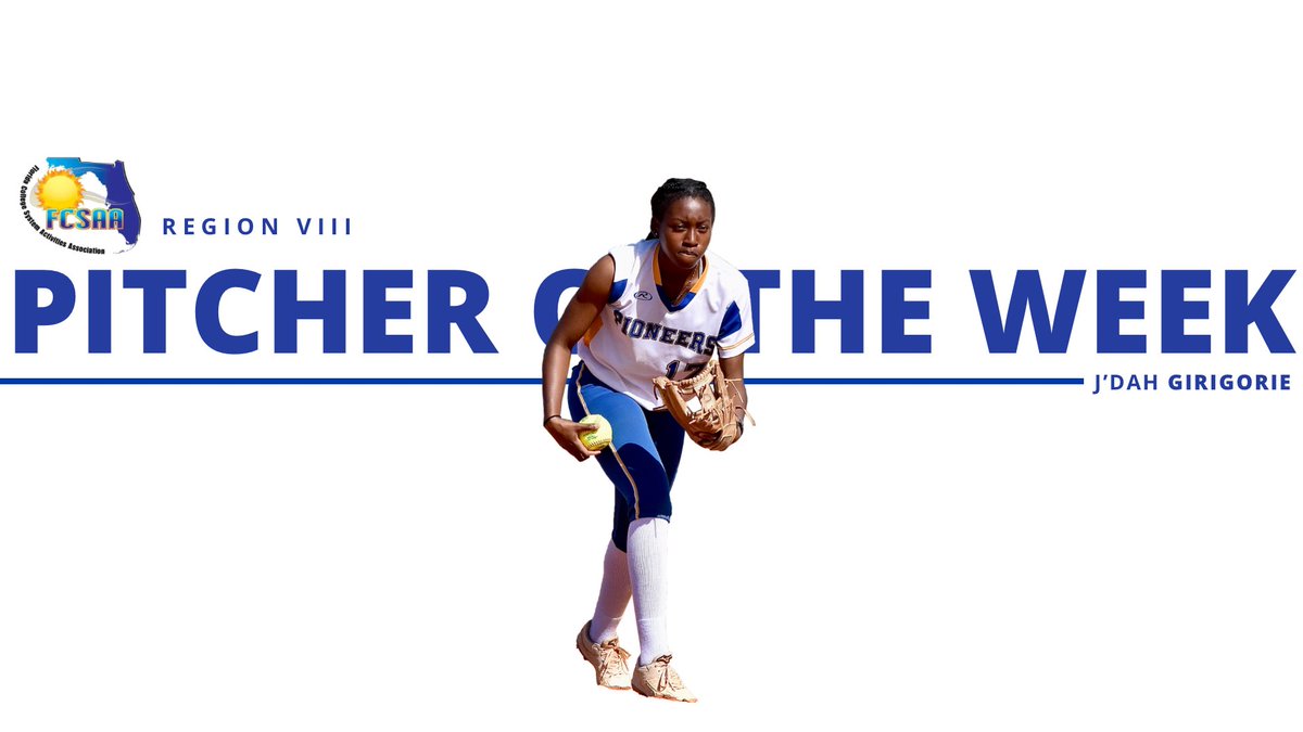 BACK-TO-BACK!!! J’dah Girigorie earns FCSAA D1 Pitcher of the Week once again!

In 19.2 innings of work, she allowed just 13 hits, 2 earned runs, and 4 walks while racking up 31 strikeouts!

#TheRiverWay #RollRiver #BackToBack