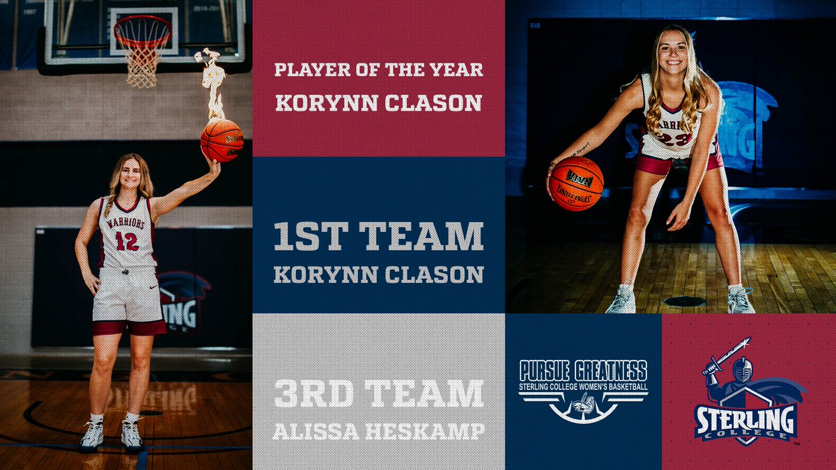 Congratulations to Korynn and Alissa for their All-Conference recognitions! Korynn Clason was voted Player of the Year and 1st Team All-Conference. Alissa Heskamp was voted 3rd team All-Conference.