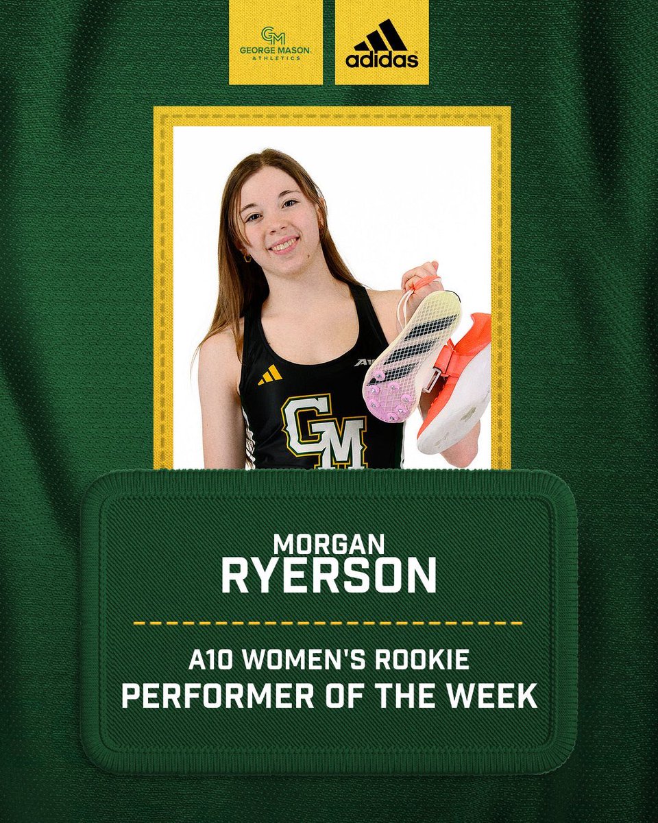 Closing out the indoor regular season with 4 weekly winners🥇

A George Mason takeover🔰