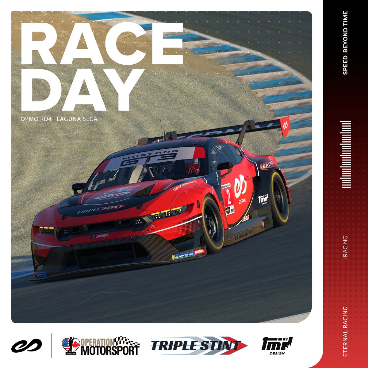 The squad is ready to rock and roll at Laguna Seca for Round 4 of the <a href="/opsmotorsport/">Operation Motorsport</a> series tonight!  

📺 8 PM EST | <a href="/ApexRacingTV/">Apex Racing TV</a> 

#SpeedBeyondTime #triplestint #opmo #iRacing #racing #simracing #gt3 #simulator #simulatorracing #sim