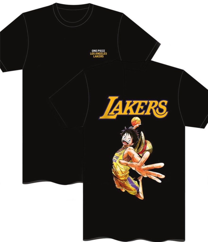 A limited edition T-Shirt for the upcoming 'One Piece x Lakers