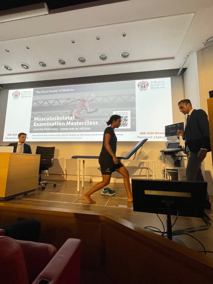 RSM Sports & Exercise Medicine Section (@rsm_sem) on Twitter photo 1️⃣ Hamstring – Dr <a href="/FarhanShahid/">Dr Farhan Shahid</a>
A brilliant, engaging overview of hamstring examination—an area often overlooked in medical training but hugely important in SEM. Clear, practical demonstrations made this an invaluable session! #MSKExaminationMasterclass 1️⃣ Hamstring – Dr <a href="/FarhanShahid/">Dr Farhan Shahid</a>
A brilliant, engaging overview of hamstring examination—an area often overlooked in medical training but hugely important in SEM. Clear, practical demonstrations made this an invaluable session! #MSKExaminationMasterclass
