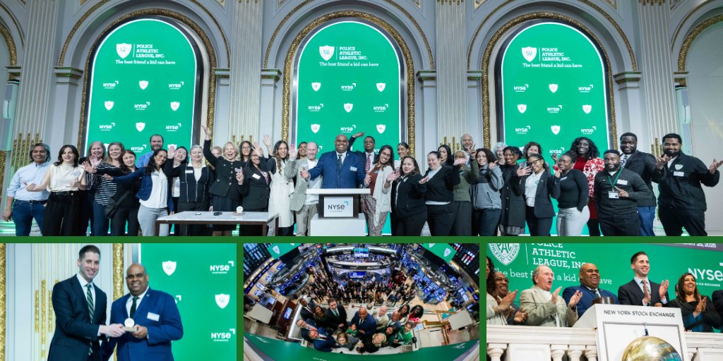 Police Athletic League (PAL) New York City (@palnewyork) on Twitter photo 📢 Exciting news! <a href="/NYSE/">NYSE 🏛</a> welcomed <a href="/PALNewYork/">Police Athletic League (PAL) New York City</a> to ring the Opening Bell, celebrating 110 years of empowering NYC’s youth! 🎉🏙️
PAL’s Carlos Velazquez, staff, Board members, donors & Friends of PAL joined NYSE’s Will Goodwin for this special honor.
#PalNewYork #NYSEBell 🔔 📢 Exciting news! <a href="/NYSE/">NYSE 🏛</a> welcomed <a href="/PALNewYork/">Police Athletic League (PAL) New York City</a> to ring the Opening Bell, celebrating 110 years of empowering NYC’s youth! 🎉🏙️
PAL’s Carlos Velazquez, staff, Board members, donors & Friends of PAL joined NYSE’s Will Goodwin for this special honor.
#PalNewYork #NYSEBell 🔔