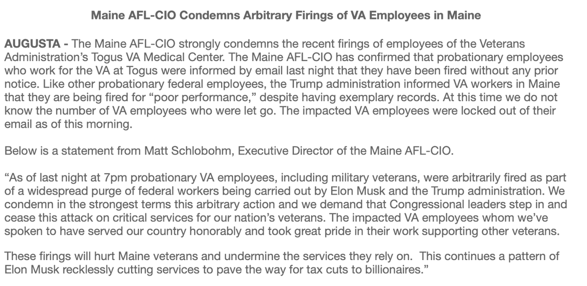 Maine AFL-CIO tweet media