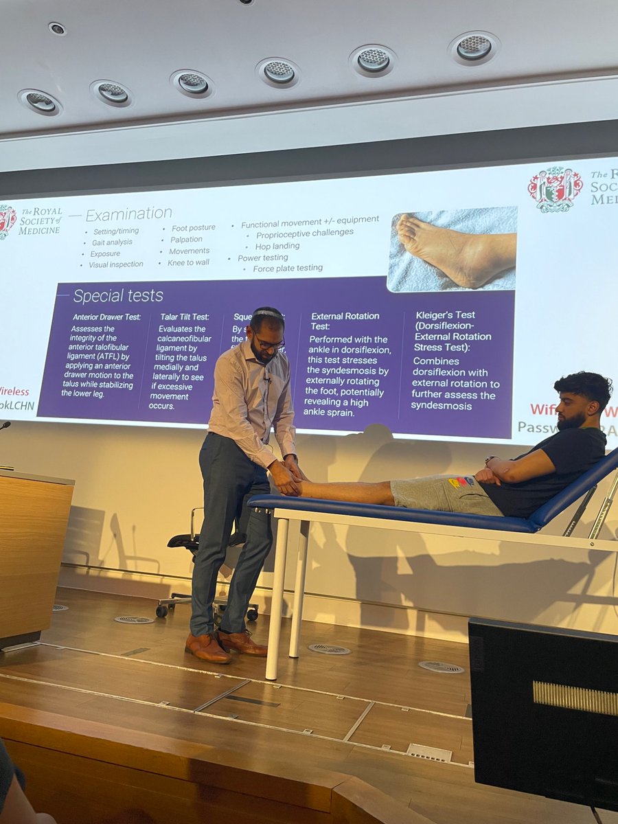 RSM Sports & Exercise Medicine Section (@rsm_sem) on Twitter photo 2️⃣ Foot & Ankle – Dr <a href="/ajaiseth/">Dr. Ajai Seth</a>
An incredibly clear and systematic approach to foot & ankle examination, with fascinating case discussions to enhance clinical reasoning. A must-know for any MSK clinician! #MSKExaminationMasterclass 2️⃣ Foot & Ankle – Dr <a href="/ajaiseth/">Dr. Ajai Seth</a>
An incredibly clear and systematic approach to foot & ankle examination, with fascinating case discussions to enhance clinical reasoning. A must-know for any MSK clinician! #MSKExaminationMasterclass