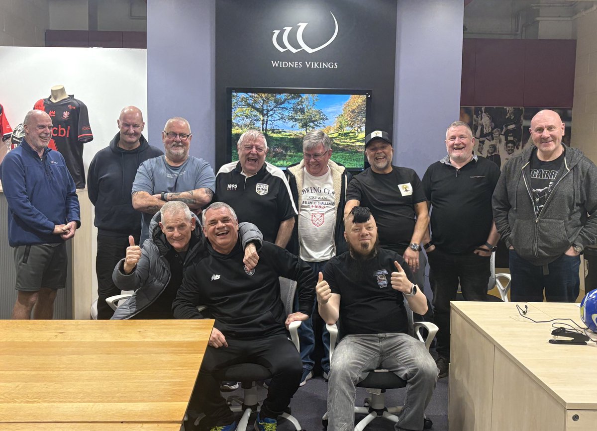 Sean Mellor (@seanbigfellamel) on Twitter photo Many thanks to <a href="/wirephil/">Dr. Phil Cooper MBE</a> who led an excellent interactive <a href="/WidnesRL/">Widnes Vikings</a> Extra Time session supported by <a href="/stateofmindsprt/">State of Mind</a> <a href="/Zer0Suicide/">Zero Suicide Alliance</a> & <a href="/Mersey_Care/">Mersey Care NHS FT ๐ณ๏ธโ๐</a> ๐
Every Tuesday men interested in Mental Fitness are very welcome <a href="/DcblStadium/">DCBL Stadium Halton</a> at 6.30pm ๐ Many thanks to <a href="/wirephil/">Dr. Phil Cooper MBE</a> who led an excellent interactive <a href="/WidnesRL/">Widnes Vikings</a> Extra Time session supported by <a href="/stateofmindsprt/">State of Mind</a> <a href="/Zer0Suicide/">Zero Suicide Alliance</a> & <a href="/Mersey_Care/">Mersey Care NHS FT ๐ณ๏ธโ๐</a> ๐
Every Tuesday men interested in Mental Fitness are very welcome <a href="/DcblStadium/">DCBL Stadium Halton</a> at 6.30pm ๐