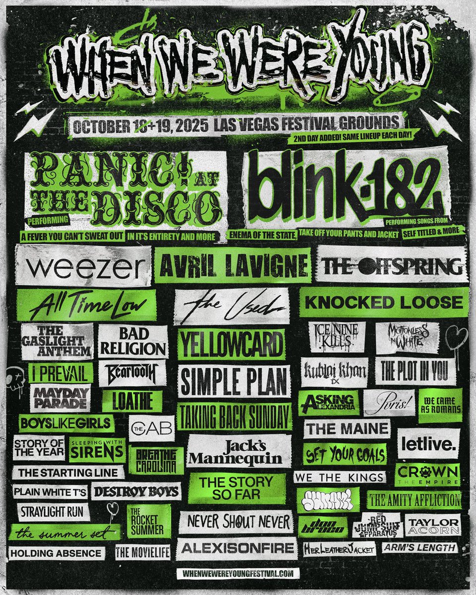 Day ✌🏼 <a href="/WWWYFest/">When We Were Young</a>