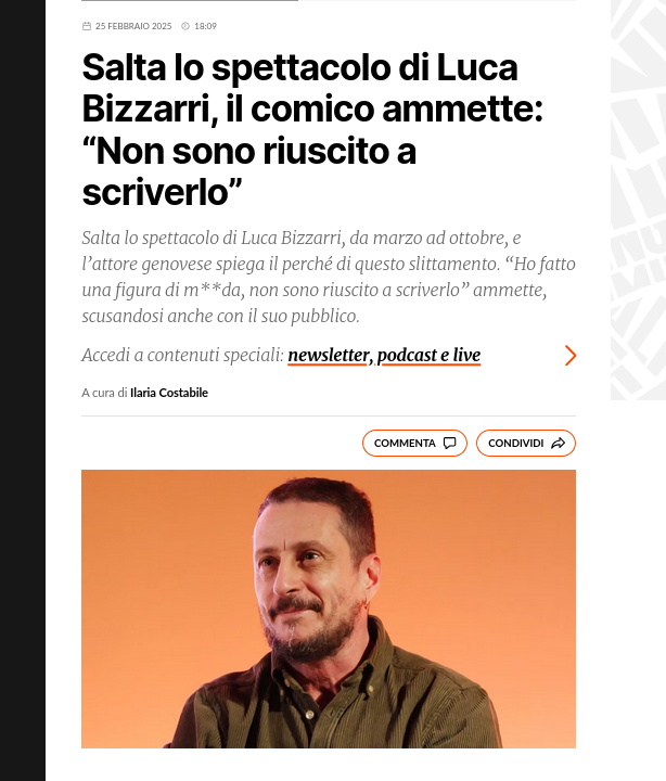 FurioDetti's tweet image. Passi le ore sui social a scrivere cazzate.
Non scrivi spettacoli.
Muori (artisticamente).

Draghi (semicit.)
#lucabizzarri #fallito