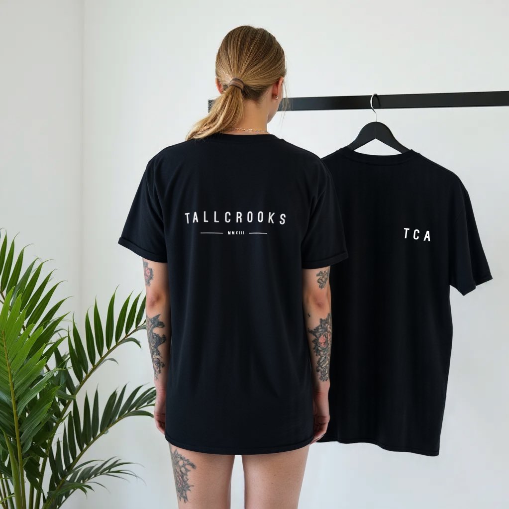 Our TCA embroidery t-shirts are still online and still in stock - visit tallcrooks.com to purchase. Apple Pay and all major credit cards accepted ⬛️⬜️