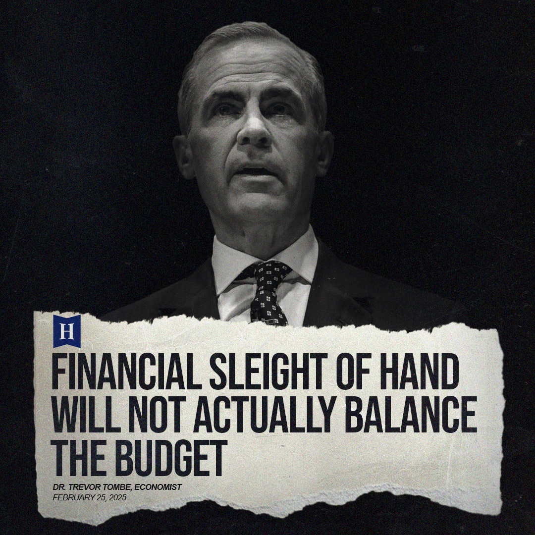 Another economist slams Carney’s “financial sleight of hand” on budgeting. 

Carney’s accounting scheme would hide tens of billions of dollars of his new spending from the budget, threatening our economy. 

It is like Trudeau’s “the budget will balance itself”—only more sneaky.