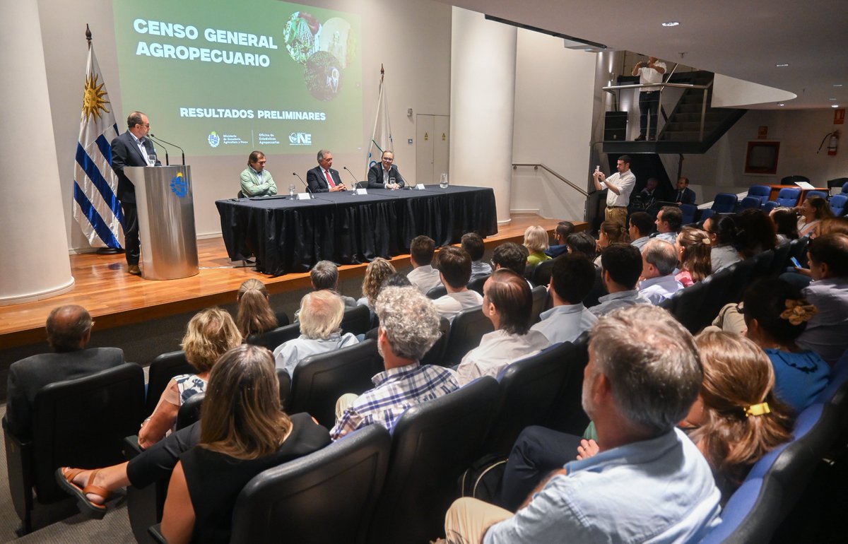 🚜El día de hoy llevamos adelante junto a <a href="/MGAPUruguay/">MGAP</a> la presentación de 📊 Resultados Preliminares del #CensoGeneralAgropecuario.

📲Ingresá aquí para conocer los primeros datos y ver el evento de presentación ▶️ bit.ly/4kcU8Rk