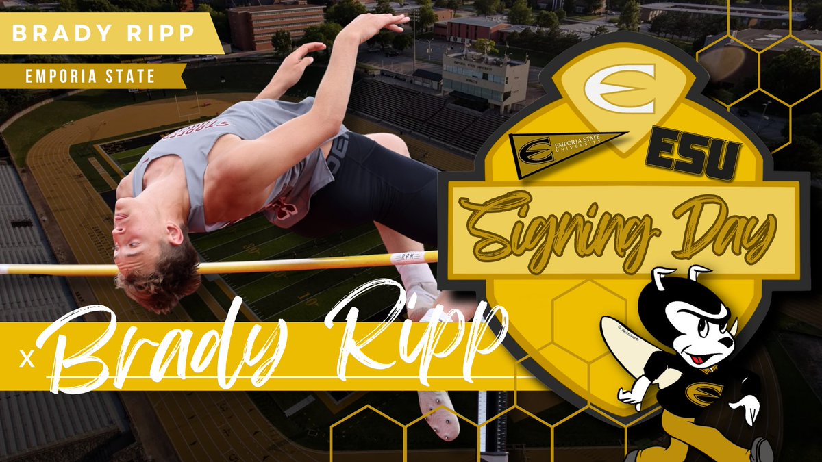 Congratulations to Brady Ripp on signing to high jump for Emporia State University next year. Good luck, Brady! #StraffordStrong