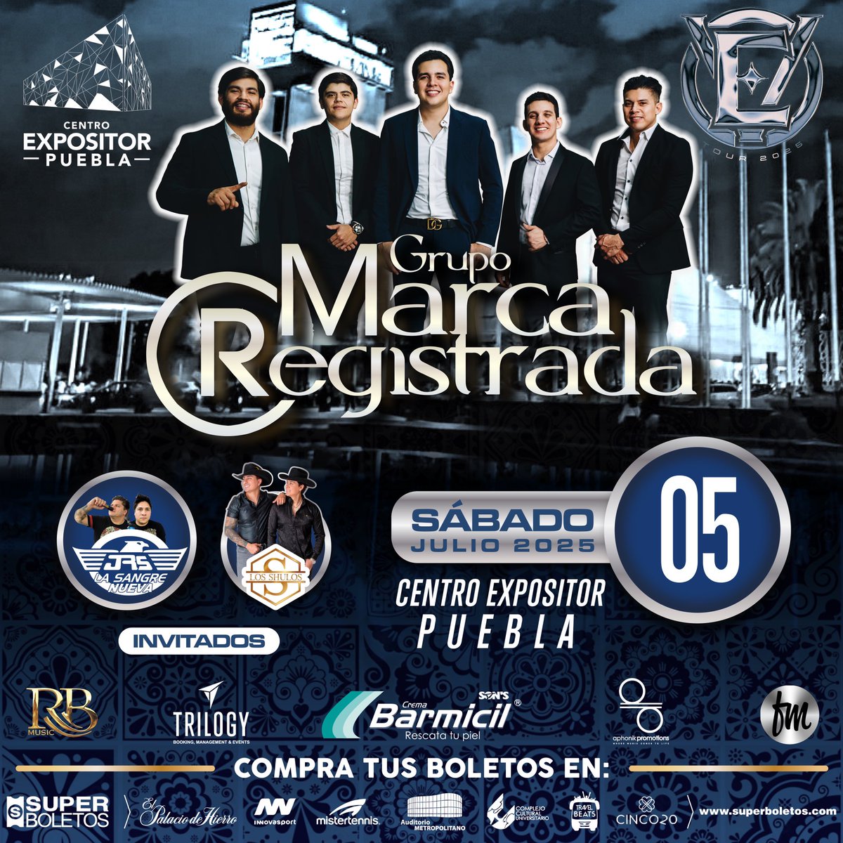 🤩 #MarcaRegistrada llega a #Puebla para convertir al Centro Expositor Puebla en una fiesta inmensa 

🎫 Adquiere tus boletos en Superboletos y puntos de venta autorizados. 

🔗lc.cx/_aAMkB