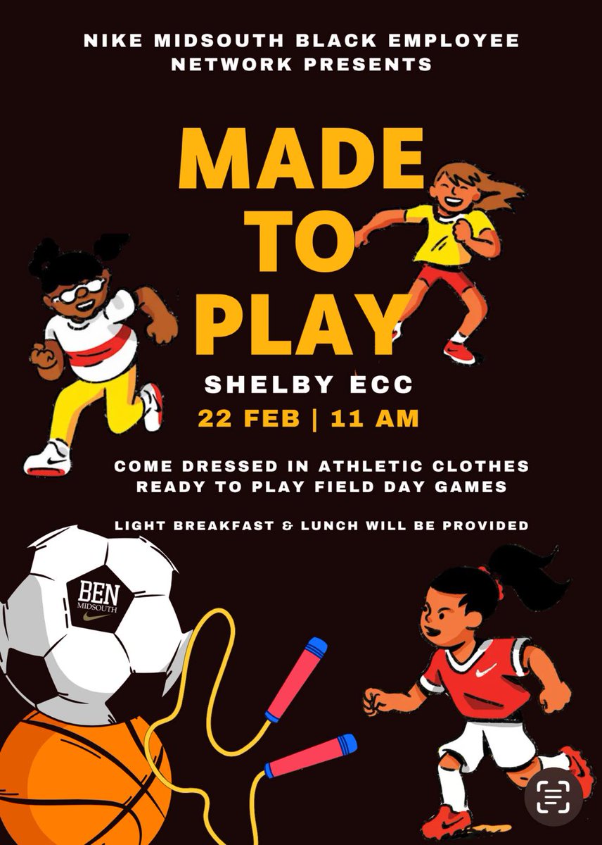 BGCMemphis's tweet image. Nike's "Made to Play" Field Day was a blast for 75 Club members! Games, food, giveaways &amp;amp; more. Big thanks to Nike for supporting the next gen! #MadeToPlay #Nike #GreatFutures #BGCGreaterMemphis 📷📷