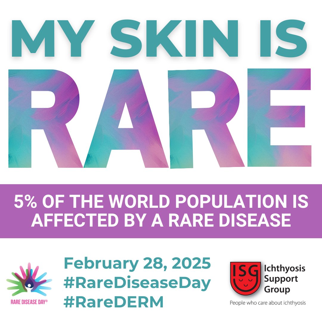 Our skin is rare, we have #ichthyosis. For millions living with a rare dermatological disease is a reality. But our skin, though different, is still beautiful and worthy of understanding.
As Rare Disease Day approaches, let’s shine a light for #RareDiseaseDay #RareDerm