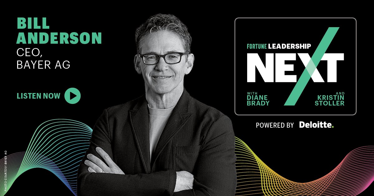 FORTUNE (@fortunemagazine) on Twitter photo .<a href="/Bayer/">Bayer AG</a> CEO Bill Anderson has infused a startup feel into the 161-year-old German pharmaceutical firm.
On this week's episode of #LeadershipNext, Anderson speaks to Fortune's <a href="/dianebrady/">Diane Brady</a> and <a href="/KristinStoller/">Kristin Stoller</a> about the current state of the health care system, the U.S. regulatory .<a href="/Bayer/">Bayer AG</a> CEO Bill Anderson has infused a startup feel into the 161-year-old German pharmaceutical firm.
On this week's episode of #LeadershipNext, Anderson speaks to Fortune's <a href="/dianebrady/">Diane Brady</a> and <a href="/KristinStoller/">Kristin Stoller</a> about the current state of the health care system, the U.S. regulatory