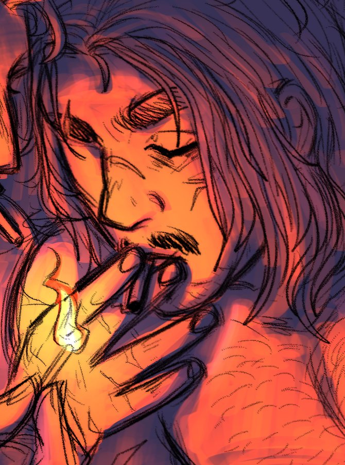 bonezoid's tweet image. getting the hang of drawing him #javierescuella #rdr2