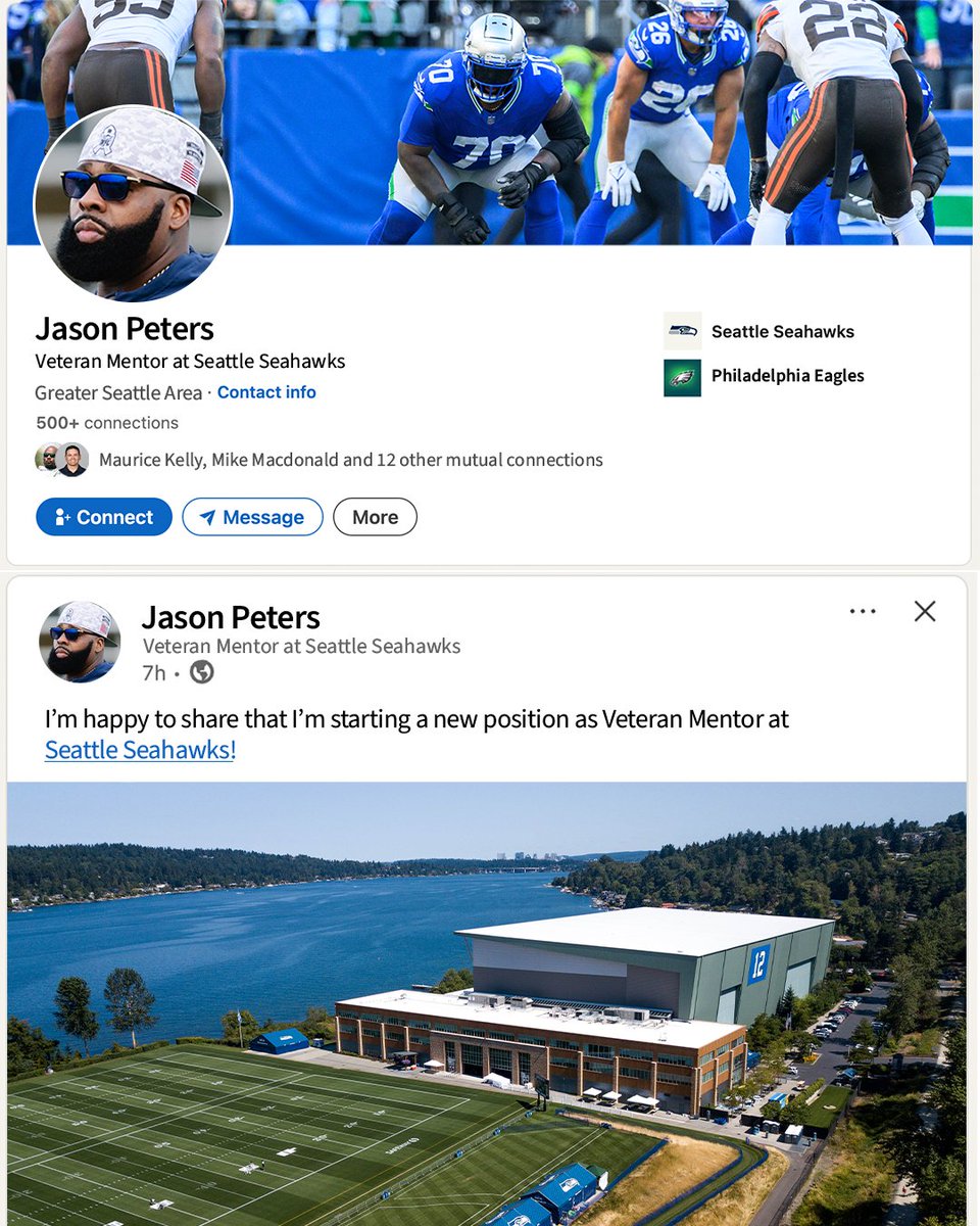 New update.

We've hired Jason Peters as a veteran mentor in our front office.