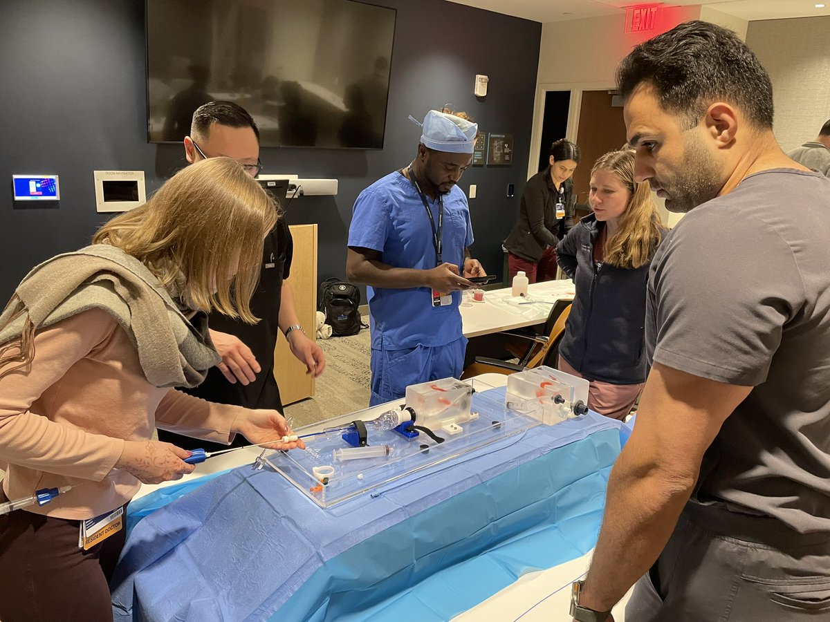 JoeW003's tweet image. Thank you MetroHealth IR for partnering with @ArgonMedical ARMS Med Ed. Great afternoon w/ the residents learning about TIPS access &amp;amp; getting hands on with our phantom model &amp;amp; access devices. Special thanks to Dr. Fofie &amp;amp; Dr. Binutu for your support! #MedEd #ArgonARMS
