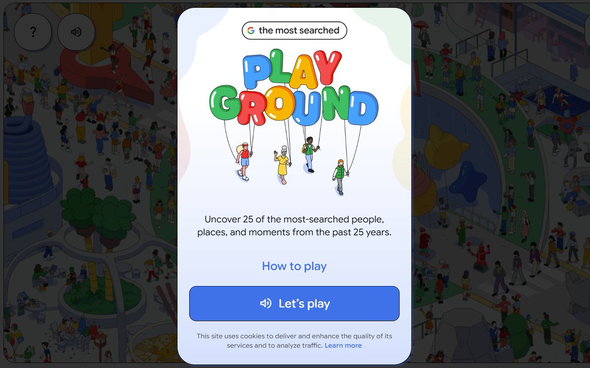 Hands-down my student's new favorite game -- searchplayground.google

Such a fun way to play iSpy digitally!

...I've only played it with one class but it's already a fan favorite! 😆
#HairgroveWAVE