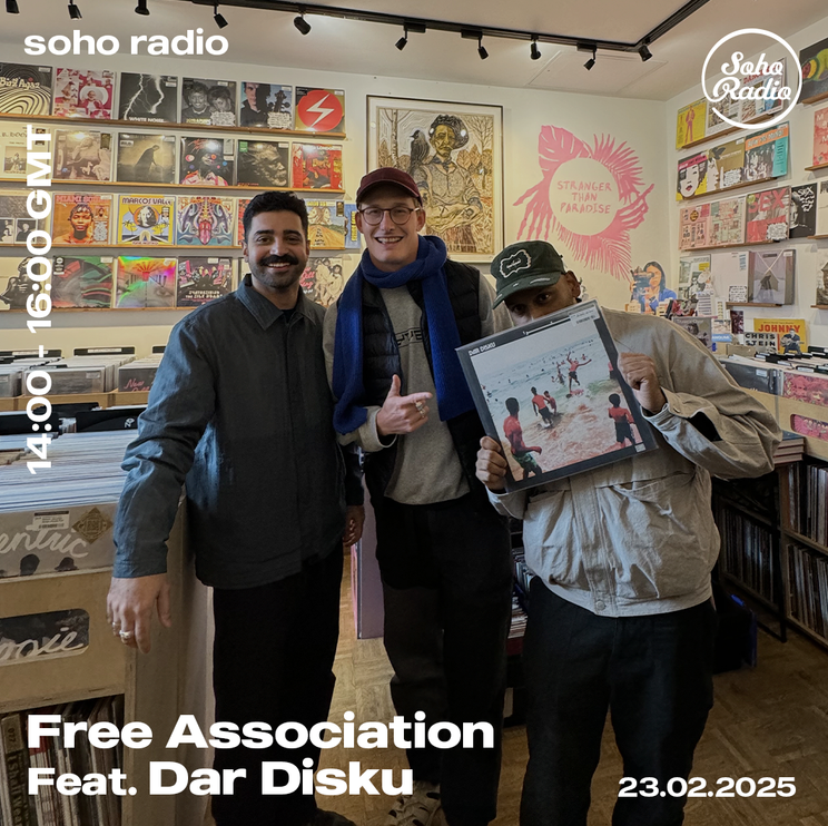 LISTEN BACK: Free Association with Sam Don feat. Dar Disku

Sam Don is joined in studio by Mazen AlMaskati and Vish M of DJ duo and live project Dar Disku to share records and chat music!

Catch up: mixcloud.com/sohoradio/free…