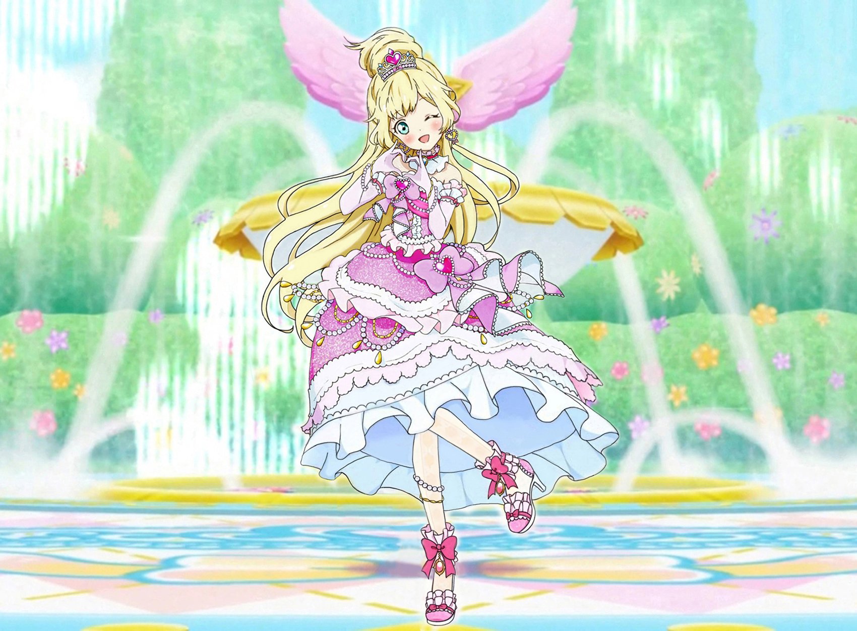 アイカツオンパレード缶バッジ2　白鳥ひめ アイカツオンパレード缶バッジ2 白鳥ひめ （アイカツオン