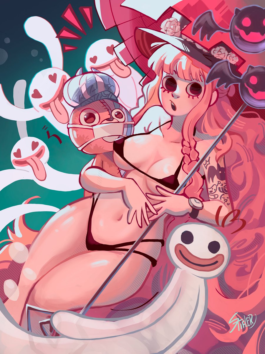 ghostly alternative version♡|
#Perona #onepiece #illustration