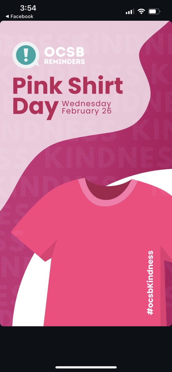 Ms. Donaldson (@msdonaldson4) on Twitter photo Tomorrow is Pink Shirt Day! 👚 Tomorrow is Pink Shirt Day! 👚