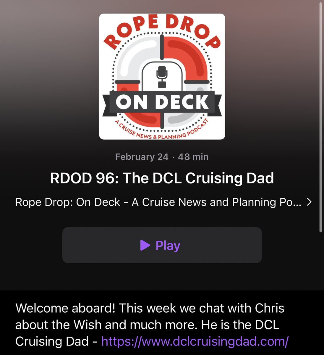 It was such an honor to chat Disney Cruise Line with Doug &amp; Michelle about my family's Disney Wish sailings. We chatted about my menu section, Uncharted Adventure and more
dclcruisingdad.com/dcl-menus-with…
dclcruisingdad.com/disney-unchart…
<a href="/RopeDropOnDeck/">Rope Drop: On Deck</a> @DrDoug16 <a href="/RopeDropQueen/">Michelle McKnight</a> #DisneyThreads #DCL
