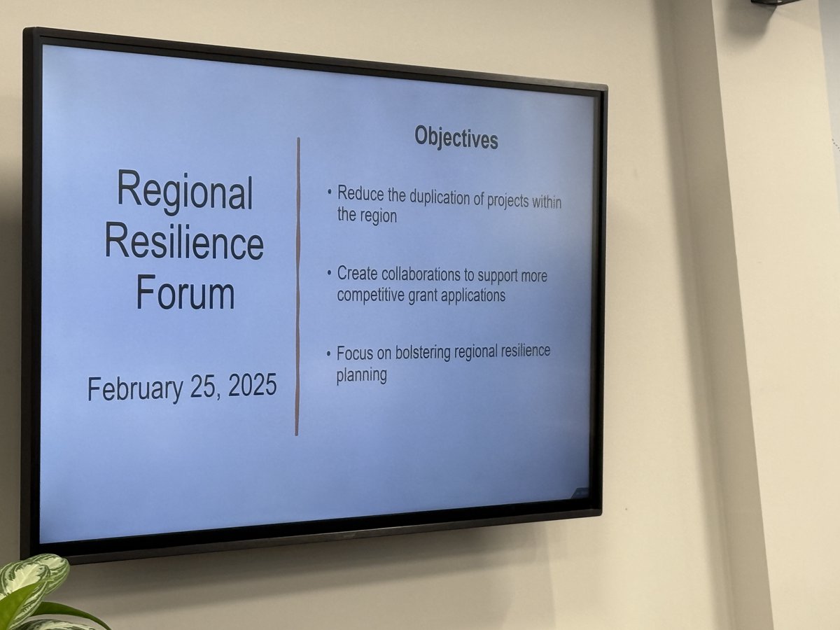 Today was another great day of collaboration at the COG! Local county, town, and city representatives gathered for a Regional Resilience Forum, hosted by SBP, Furman University's Shi Institute for Sustainable Communities, and the South Carolina Office of Resilience.