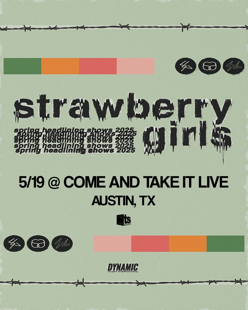 ThirdStringEnt's tweet photo. JUST ANNOUNCED!
@StrawberryGrls is going on a headlining tour! See them at @catilive on MAY 19TH! Tickets on sale now! https://t.co/8jJGhgHxoy