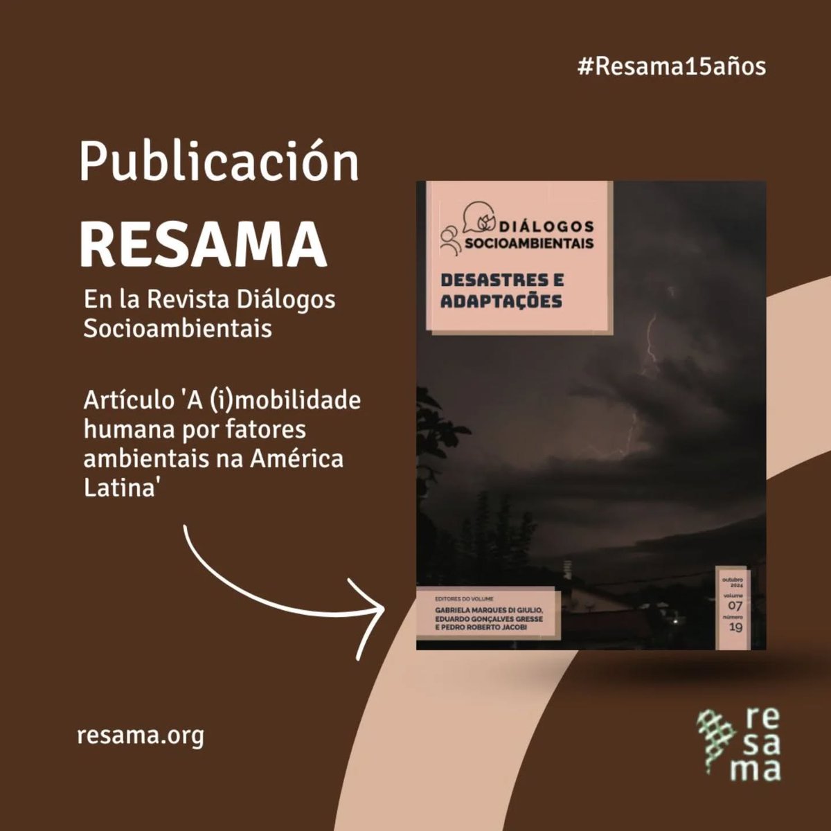 Resama (@resama_org) on Twitter photo RESAMA celebra 15 años: para celebrar te invitamos a reflexionar sobre cómo avanzar en la protección de los derechos de las personas en situación de movilidad, no sólo en América Latina, sino en todo el mundo.  Visita para conocer nuestras publicaciones: resama.org/herramientas/ RESAMA celebra 15 años: para celebrar te invitamos a reflexionar sobre cómo avanzar en la protección de los derechos de las personas en situación de movilidad, no sólo en América Latina, sino en todo el mundo.  Visita para conocer nuestras publicaciones: resama.org/herramientas/