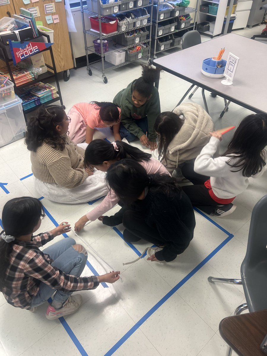 Chelsie Grant (@mrschelsiegrant) on Twitter photo The <a href="/GirlsWhoCode/">Girls Who Code</a> are measuring and writing pseudocode to prepare to code a robot through this maze! They are loving the Girls Who Code book series which features a coding club who is doing this same project! <a href="/SullyES_LCPS/">Sully ES</a> <a href="/MsStiles_EDU/">Ms. Stiles</a> The <a href="/GirlsWhoCode/">Girls Who Code</a> are measuring and writing pseudocode to prepare to code a robot through this maze! They are loving the Girls Who Code book series which features a coding club who is doing this same project! <a href="/SullyES_LCPS/">Sully ES</a> <a href="/MsStiles_EDU/">Ms. Stiles</a>
