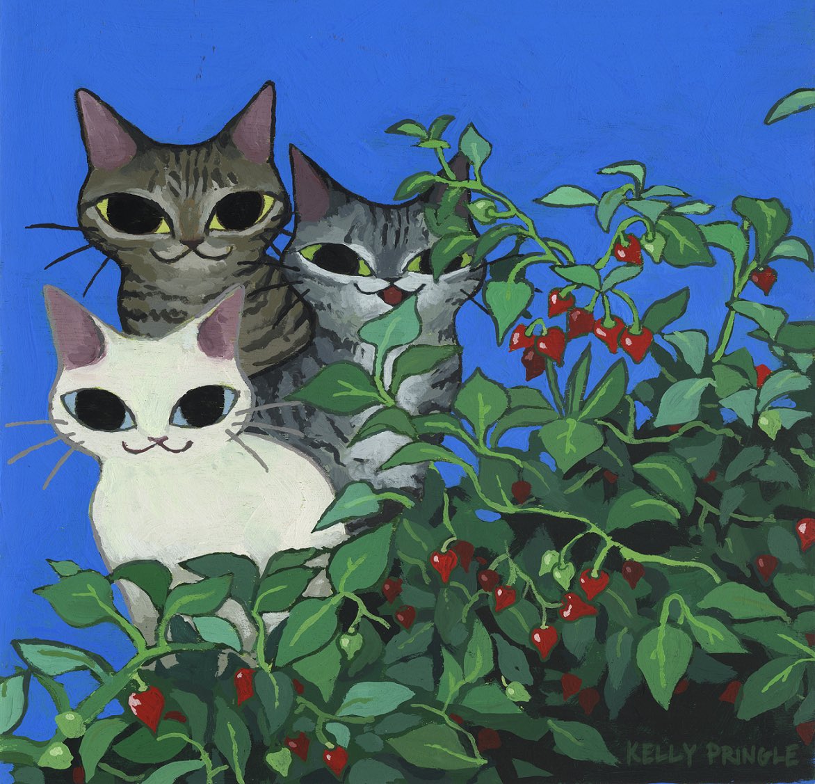 Pepper 🌶️  8”x8” on wood panel