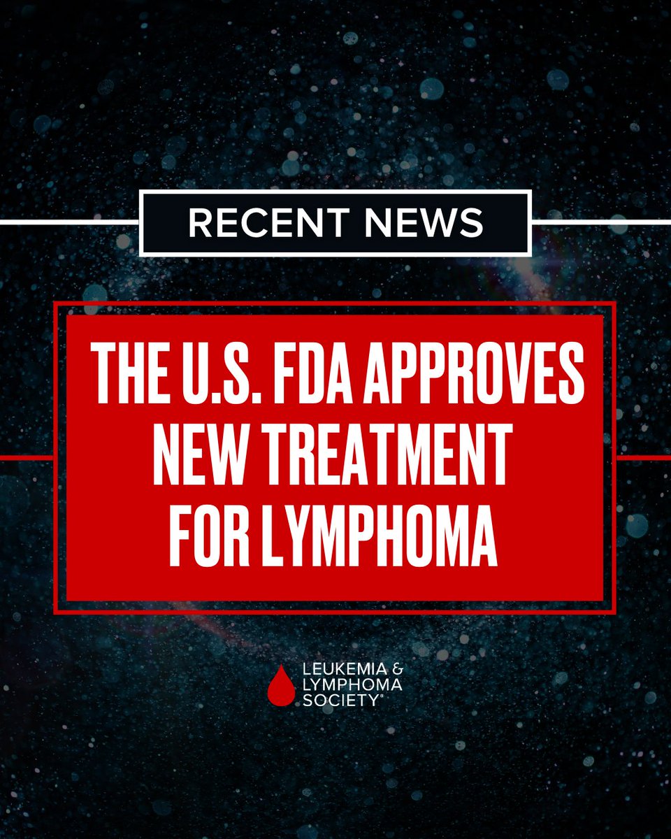 Progress in action. ❤️ The <a href="/US_FDA/">U.S. FDA</a> has approved a new treatment combination for adults with large B-cell lymphoma, offering hope for those whose cancer has returned or worsened. Get the details 👉 bit.ly/41ulTxf